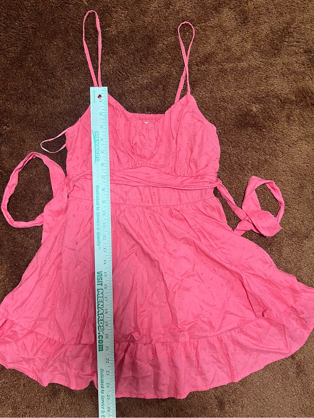 Pink Spaghetti Strap Sundress